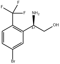 (R)-2-amino-2-[5-bromo-2-(trifluoromethyl)phenyl]ethanol Structure