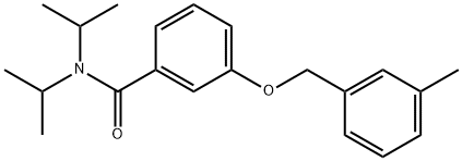 N,N-Bis(1-methylethyl)-3-[(3-methylphenyl)methoxy]benzamide Structure