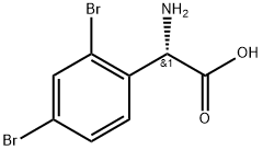 (S)-2-amino-2-(2,4-dibromophenyl)acetic acid Structure