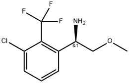 (R)-1-[3-chloro-2-(trifluoromethyl)phenyl]-2-methoxyethanamine Structure