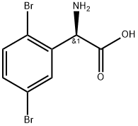 (2R)-2-amino-2-(2,5-dibromophenyl)acetic acid Structure