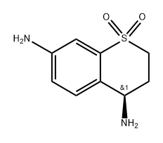 (R)-4,7-diaminothiochromane 1,1-dioxide Structure