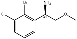 (1R)-1-(2-bromo-3-chlorophenyl)-2-methoxyethanamine Structure