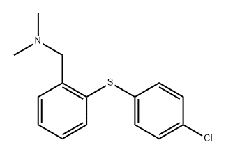 Benzenemethanamine, 2-[(4-chlorophenyl)thio]-N,N-dimethyl- Structure