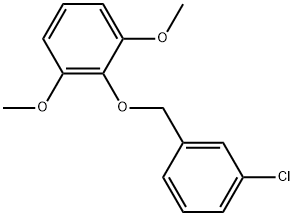 2-[(3-Chlorophenyl)methoxy]-1,3-dimethoxybenzene Structure