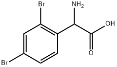 2-amino-2-(2,4-dibromophenyl)acetic acid Structure