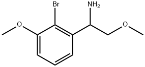 1-(2-bromo-3-methoxyphenyl)-2-methoxyethanamine 구조식 이미지