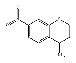 7-nitrothiochroman-4-amine 구조식 이미지