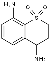 4,8-diaminothiochromane 1,1-dioxide Structure