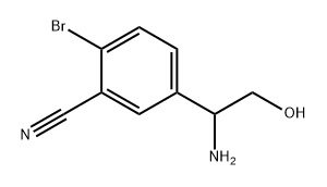 5-(1-amino-2-hydroxyethyl)-2-bromobenzonitrile Structure