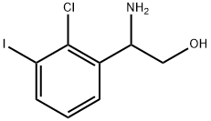 Benzeneethanol, β-amino-2-chloro-3-iodo- Structure