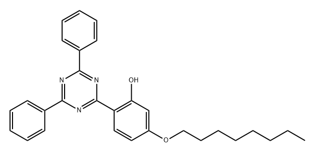 2,4-Bisphenyl-6-(2-hydroxy-4-n-octyloxyphenyl) -1,3,5-triazine (Appolo-1578) [Under Development] Structure