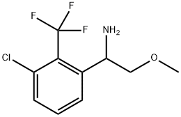 1-[3-chloro-2-(trifluoromethyl)phenyl]-2-methoxyethan-1-amine Structure