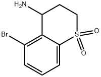 4-amino-5-bromothiochromane1,1-dioxide Structure