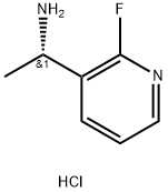 (1S)-1-(2-FLUOROPYRIDIN-3-YL)ETHAN-1-AMINE HYDROCHLORIDE Structure