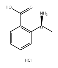Benzoic acid, 2-[(1S)-1-aminoethyl]-, hydrochloride (1:1) 구조식 이미지