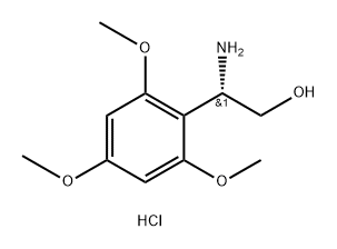 (S)-2-amino-2-(2,4,6-trimethoxyphenyl)ethan-1-ol hydrochloride Structure