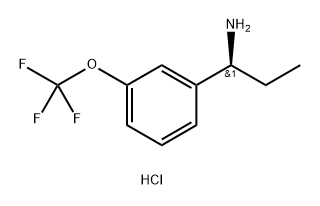 Benzenemethanamine, α-ethyl-3-(trifluoromethoxy)-, hydrochloride (1:1), (αS)- Structure