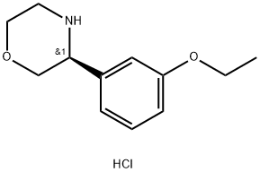 (S)-3-(3-ethoxyphenyl)morpholine hydrochloride Structure