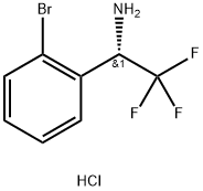 (S)-1-(2-Bromophenyl)-2,2,2-trifluoroethanamine hydrochloride Structure