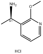 3-Pyridinemethanamine, 2-methoxy-α-methyl-, hydrochloride (1:1), (αR)- Structure
