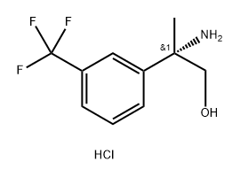 Benzeneethanol, β-amino-β-methyl-3-(trifluoromethyl)-, hydrochloride (1:1), (βS)- Structure