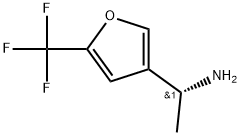 (R)-1-(5-(trifluoromethyl)furan-3-yl)ethan-1-amine Structure