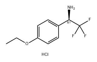 (R)-2,2,2-trifluoro-1-(4-ethoxyphenyl)ethanamine hydrochloride Structure