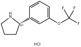 (S)-2-(3-(Trifluoromethoxy)phenyl)pyrrolidine hydrochloride Structure