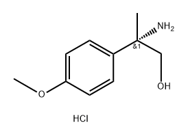 Benzeneethanol,β-amino-4-methoxy-β-methyl-,hydrochloride(1:1),(βS)- 구조식 이미지