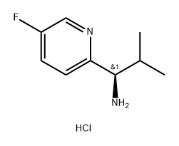 (R)-1-(5-fluoropyridin-2-yl)-2-methylpropan-1-amine hydrochloride 구조식 이미지