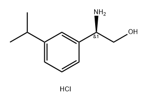 (R)-2-amino-2-(3-isopropylphenyl)ethan-1-ol hydrochloride Structure