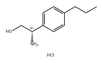 (S)-2-amino-2-(4-propylphenyl)ethan-1-ol hydrochloride Structure