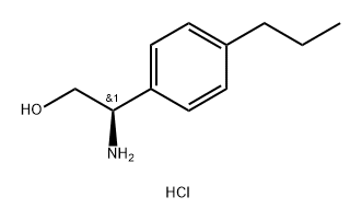 (R)-2-amino-2-(4-propylphenyl)ethan-1-ol hydrochloride Structure