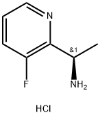 2-Pyridinemethanamine, 3-fluoro-α-methyl-, hydrochloride (1:2), (αR)- Structure