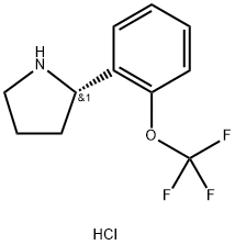 (S)-2-(2-(Trifluoromethoxy)phenyl)pyrrolidine hydrochloride Structure