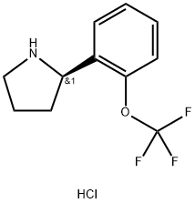 (R)-2-(2-(Trifluoromethoxy)phenyl)pyrrolidine hydrochloride Structure