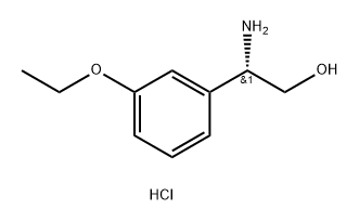 (S)-2-amino-2-(3-ethoxyphenyl)ethan-1-ol hydrochloride Structure