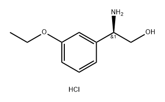 (R)-2-amino-2-(3-ethoxyphenyl)ethan-1-ol hydrochloride Structure