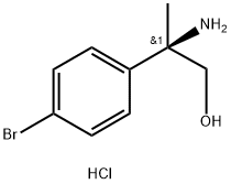 Benzeneethanol,β-amino-4-bromo-β-methyl-,hydrochloride(1:1),(βR)- Structure