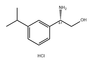 (S)-2-amino-2-(3-isopropylphenyl)ethan-1-ol hydrochloride Structure