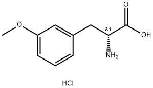 D-Phenylalanine, 3-methoxy-, hydrochloride (1:1) Structure