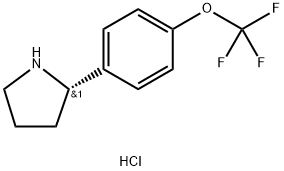 (S)-2-(4-(Trifluoromethoxy)phenyl)pyrrolidine hydrochloride Structure