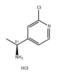 4-Pyridinemethanamine, 2-chloro-α-methyl-, hydrochloride (1:2), (αS)- Structure