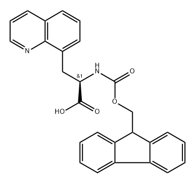 N-α-(9-Fluorenylmethoxycarbonyl)-β-(8-quinoyl)-D-alanine Structure