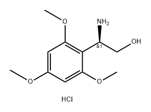 (R)-2-amino-2-(2,4,6-trimethoxyphenyl)ethan-1-ol hydrochloride Structure