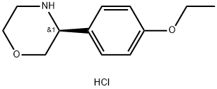 (S)-3-(4-ethoxyphenyl)morpholine hydrochloride Structure