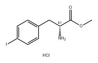 D-Phenylalanine, 4-iodo-, methyl ester, hydrochloride (1:1) Structure