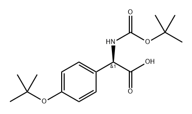 Boc-D-Phg(4-OtBu)-OH Structure