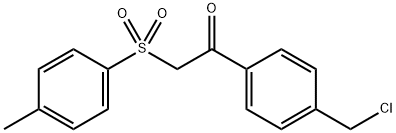 1-[4-(Chloromethyl)phenyl]-2-[(4-methylphenyl)sulfonyl]ethanone 구조식 이미지